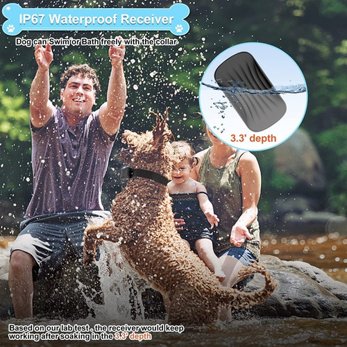 Collar De Entrenamiento Perros Lcd Grande E Impermeable Ip67
