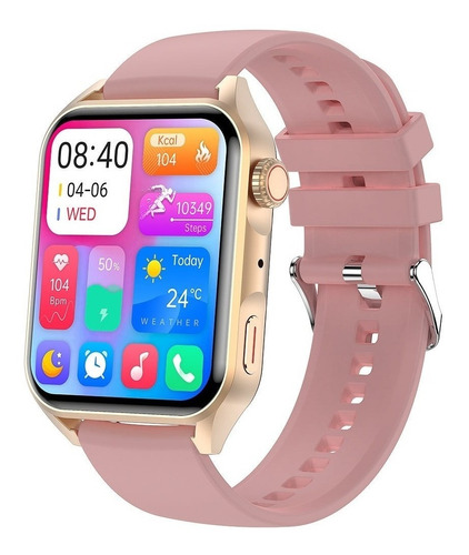 Smartwatch Relógio Inteligente Android Ios Blulory Glifo Ae Cor da caixa Branco/PRATA/MARROM