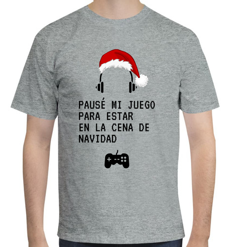 Playera Gamer Para Navidad - Pausé Mi Juego... - Navidad