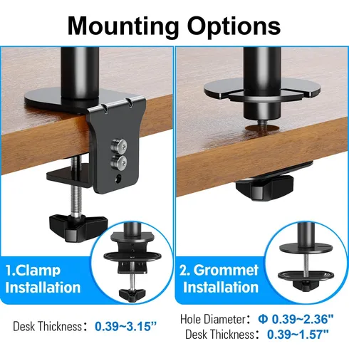 Soporte De Monitor Dual Vertical Ergofocus, Montaje Del Para