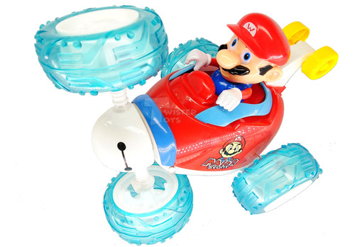 Carro Control Remoto Mario Kart Carro Loco 360° Luces Sonido