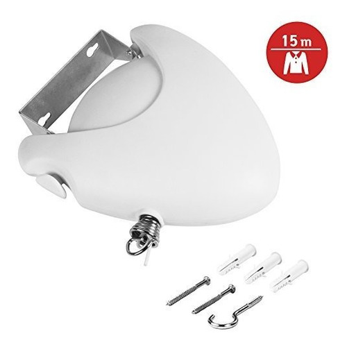 Imagen 2 de 6 de Tendel Retractil Resistente A La Intemperie Y Oxido - Blanco
