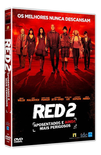 Dvd Red 2 Aposentados E Ainda Mais Perigosos - Lacrado Novo