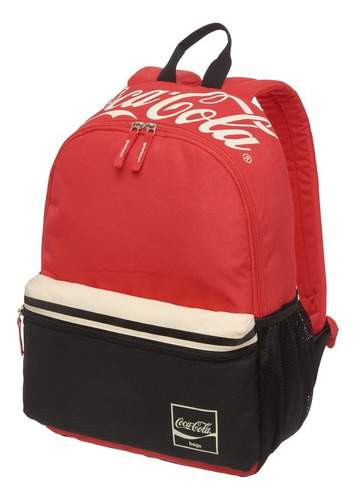 Mochila Coca-cola Blank 2 Compartimentos Off White 71020404r