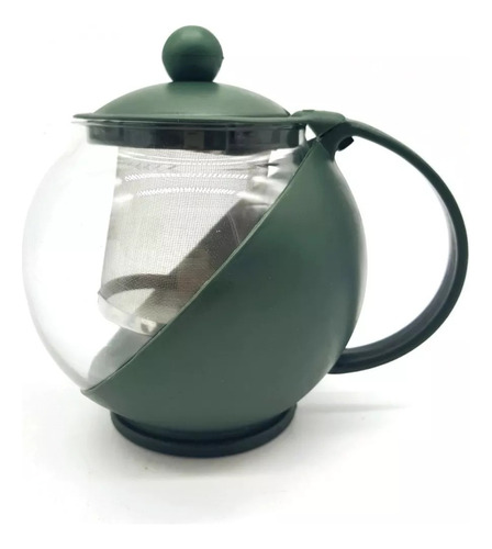 Tetera De Vidrio Infusor Filtro Acero Inoxidable Té Hebras