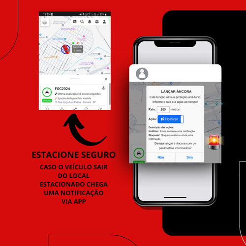 Rastreador Veicular Gps Com Chip E Aplicativo Em Tempo Real