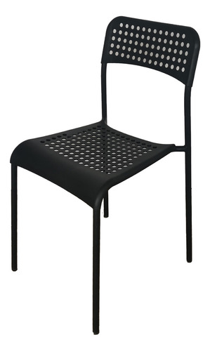 Juego De Comedor 4 Sillas Mesa Rectangular Cristal Elegante Color Negro