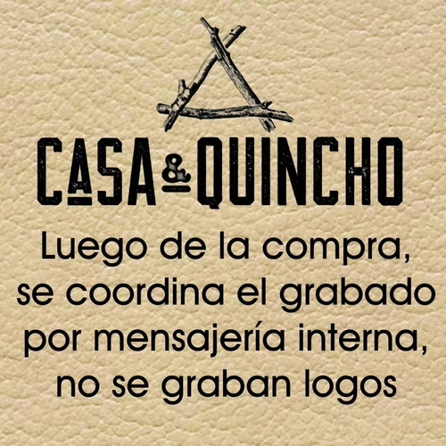 Imagen 2 de 9 de Bolso Porta Cuchillos De Cuero Kanka + Grabado Gratis 4 Unid