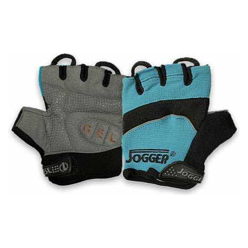 Guantes Gym Fitness Gel Pro Azul Claro Jogger Somos Tienda