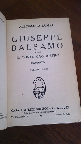 Imagen 5 de 7 de Giuseppe Balsamo 3 Tomos - Alessandro Dumas