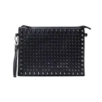 Comprar Clutch Bolso De Mano Bandolera Mujer Cartera Cuero Pu Tachas