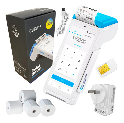 Kit Posnet Lector Mercadopago Point Smart Inalambrico Wifi 4