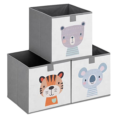 Kids Storage Cubes (set Of 3) Storage Boxes 11x11x11  W...