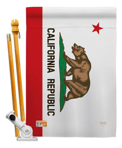 Juego De Bandera De La Casa Del Estado De California (28x40)