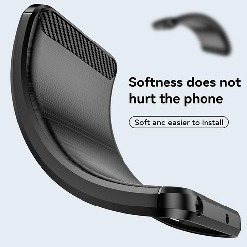 Funda Silicona Fibra De Carbono Para Find X5 Lite+mica