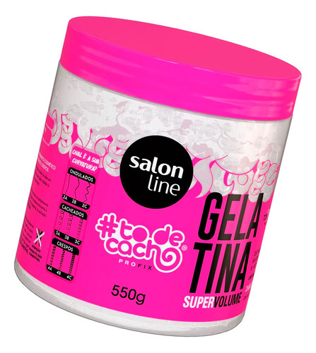 Salon Line To De Cacho Gelatina Super Volumen Gel X 550gr