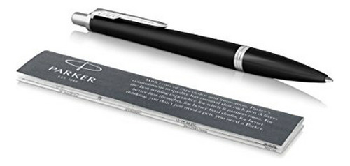 Esfero - Parker Urban Ballpoint Pen, Muted Black With Chrome