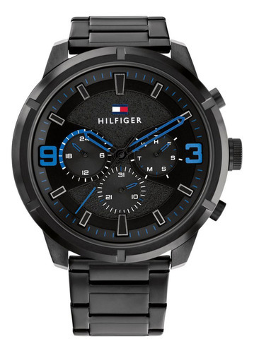 Reloj Hombre Tommy Hilfiger Análogo Negro Wild Man 1792070