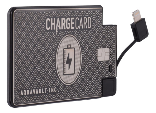 Exclusivo // Cargador Portátil Chargecard 2300 Mah/negro