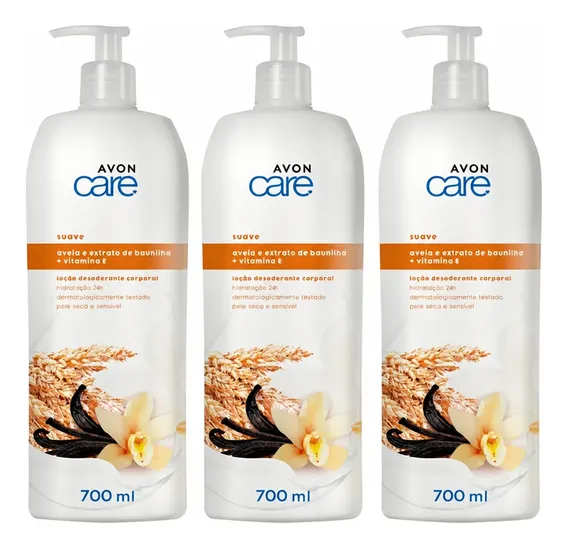Hidratante Avon Care Coco Amêndoas Cacau Frutas 700ml 03un