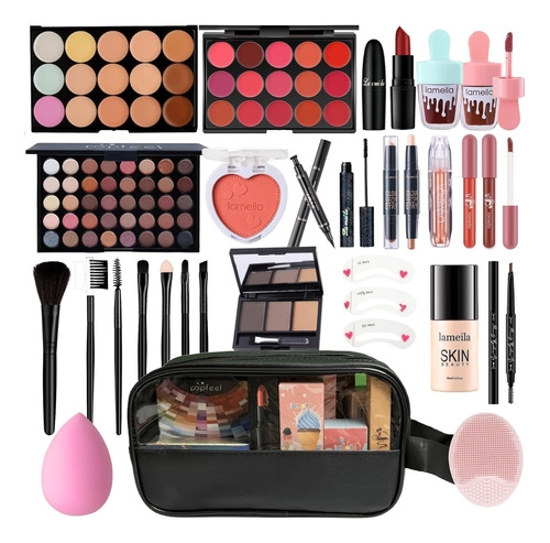 Kit De Maquillaje Completo Profesional Tzacdnb 