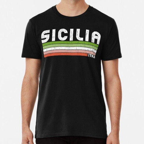 Remera Sicilia Italia - Diseño Retro Italia Algodon Premium