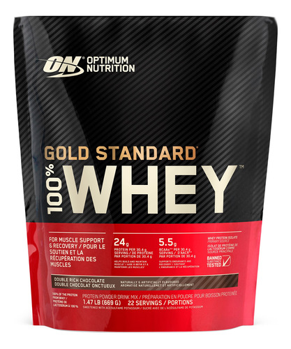 Optimum Nutrition 100% Whey Protein Proteína Chocolate 669g