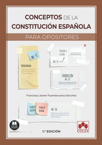 Conceptos De La Constitucion Española Para Opositores Puent
