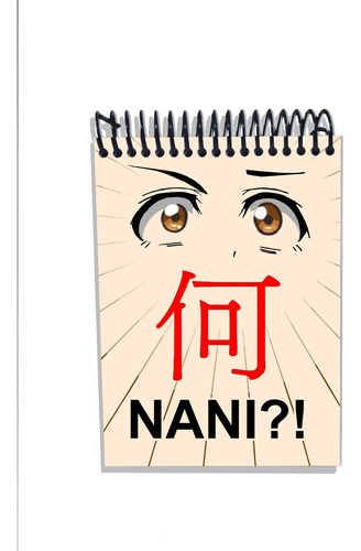 Imagem 1 de 2 de Caderneta Capa Dura Anime Nani! Kanji Japão