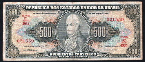 Brasil Billete 500 Cruzeiros Del Año 1953 - Pick #155a