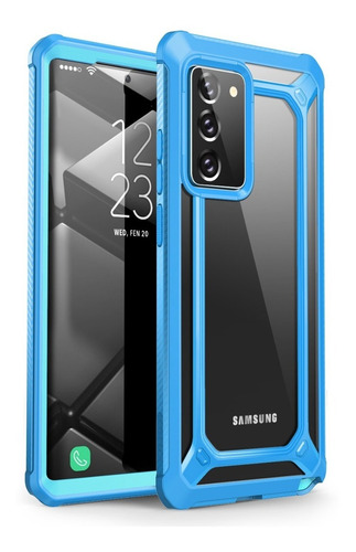 Case Cover Protector Antigolpe Galaxy Note 20 Celeste