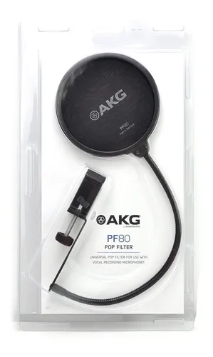 Akg Pop Filter Filtro Cuello Ganso Pf80 Paraviento Microfo