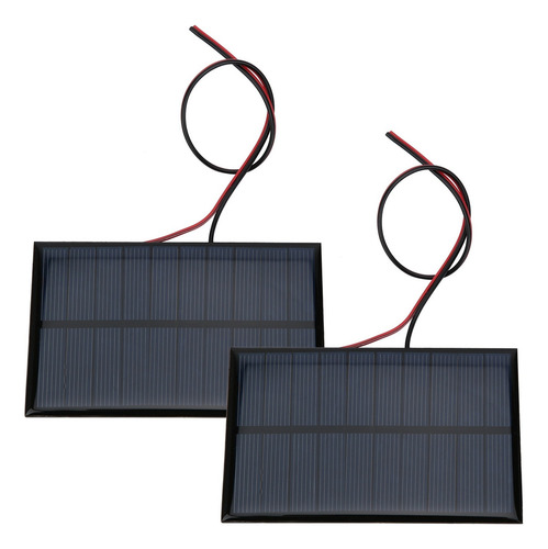 Q 2pcs Mini Módulo De Panel Solar Cargador Systerm Batería
