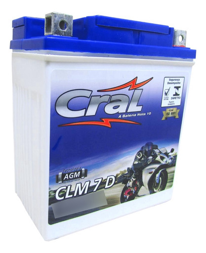 Bateria Dafra Speed Citycom Cral Clm 7d 7ah 12v