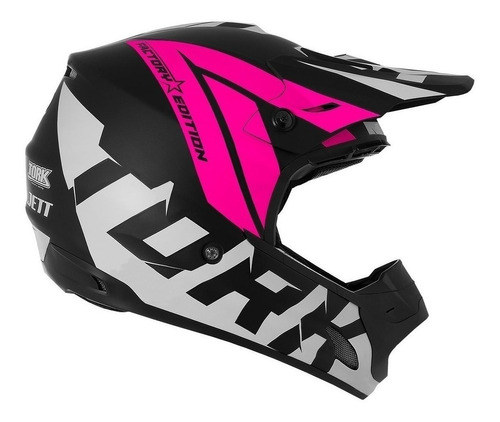 Capacete para moto  motocross Pro Tork Th1  Factory Edition Neon  neon e pink neon factory edition neon tamanho 56 