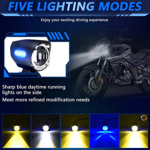 Luz De Conducción De Motocicleta, Luces Led Impermeables 120