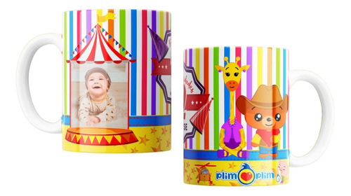 Tazas Plásticas Personalizadas Payaso Plim Plim #42