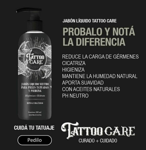 Crema Y Jabon Tatuaje Restaurador De Colores Y Cicatrizante