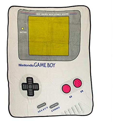 Manta Para Sillones Diseño De Game Boy Color Blanco.nintendo