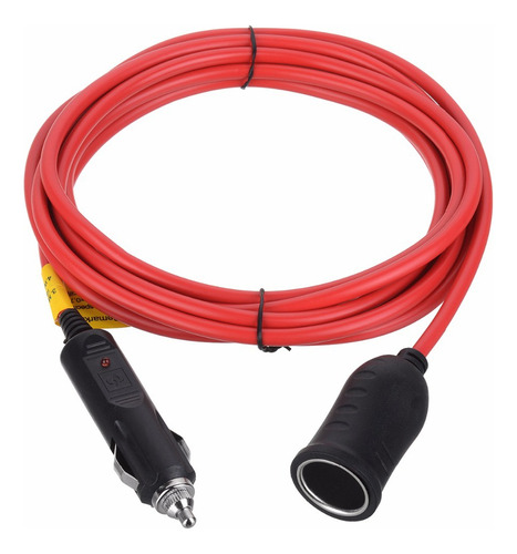 12v/24v 12' Pie Heavy Duty Cable De Extensión Con Cigarrill