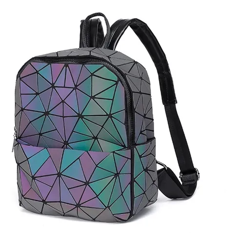 Mochila holográfica online geométrica