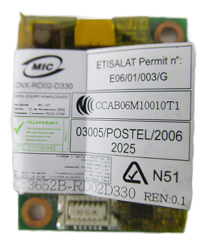 Tarjeta Wifi Lenovo Thinkpad T410 T420 60y3207 (Usado)