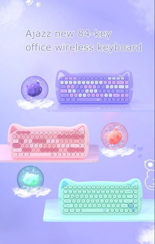 Teclado Mecânico Ajazz 3060i-84 Rosa, Mistura Personalizada