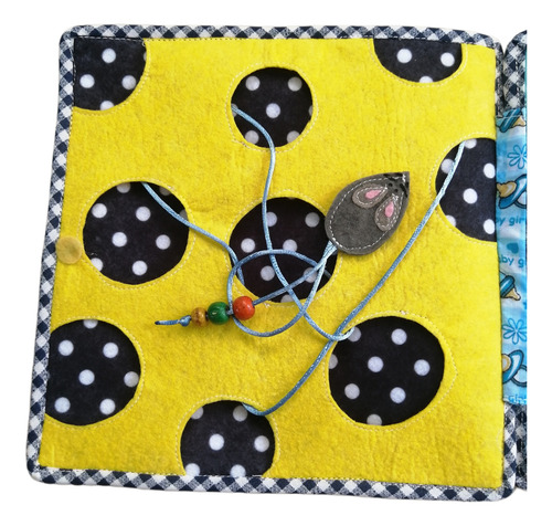 Quiet Book, Libro Sensorial Personalizado 9 Activ. Y Portada