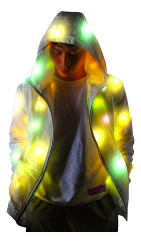 Chamarra De Manga Larga Para Hombre Y Mujer, De Color Led, B