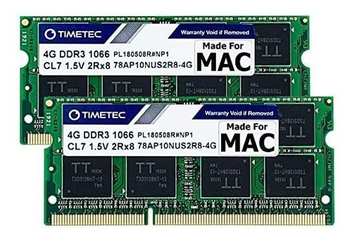 Memoria Ram Timetec Hynix Ic 8gb Kit (2x4gb) 1066mh Para Mac
