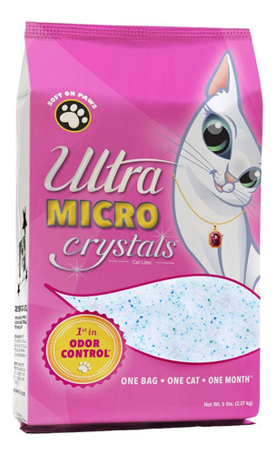 Arena Para Gatos Con Cristales Ultra Micro De 5 Libras