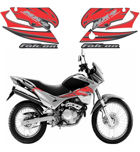 Adesivos Para Moto Honda Nx400 Falcon Ano 2007 