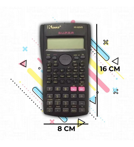 Imagen 2 de 4 de Calculadora Cientíica Kenko Kk-82ms 240 Funciones A Pilas
