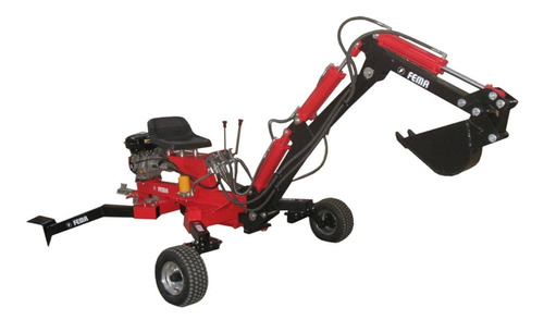 Excavadora Hidráulica Fema 9 Hp Giro 120 Grados Pala 300 Mm